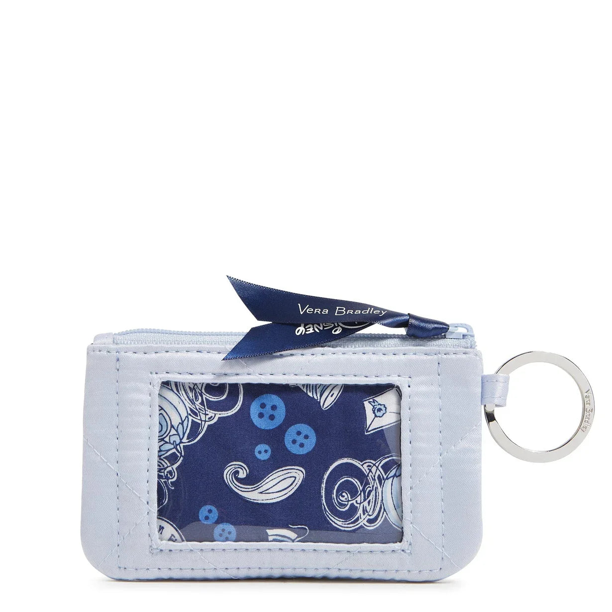 Vera Bradley Disney Cinderella Zip ID Case - Paisley on Morning Glory Slipper