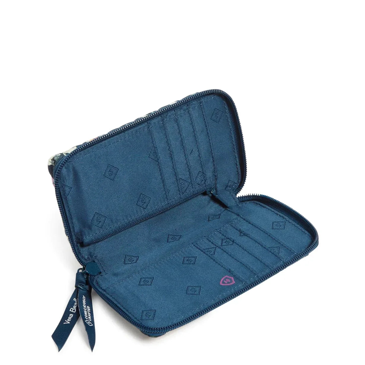 Vera Bradley RFID Smartphone Wristlet - Fresh Cut Floral Green