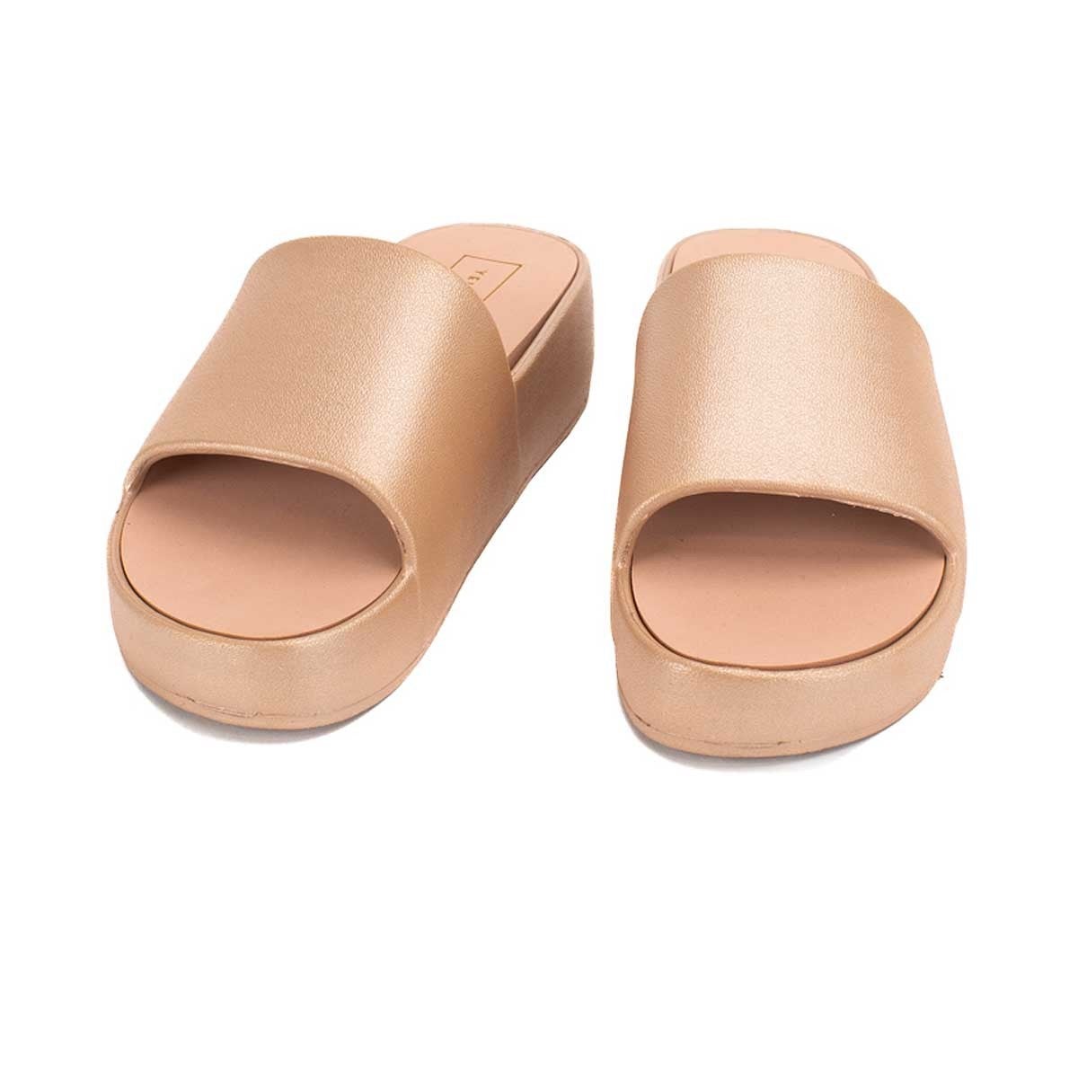 Yellow Box Torrey Flatform Sandal - Blush Shimmer