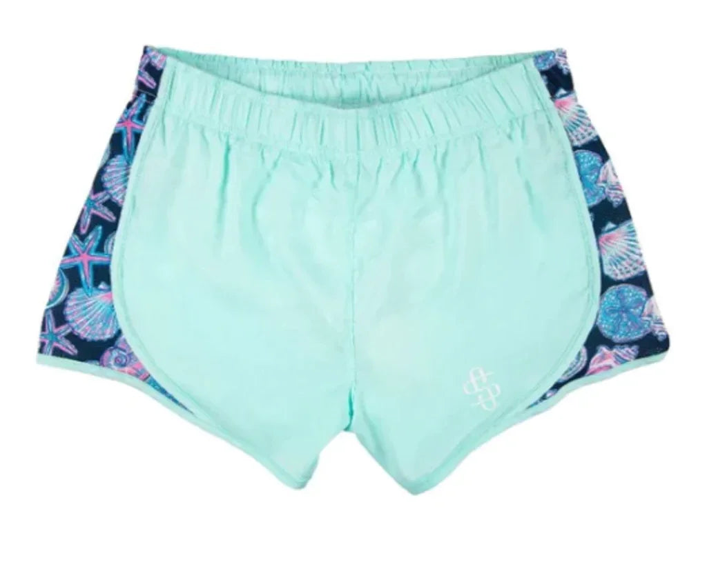 Simply Southern KIDS Simply Run Shorts - Mint