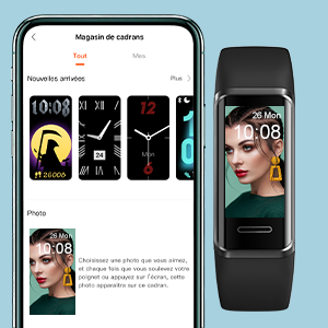 Fitness Tracker (Smart Watch) with Heart Rate/Blood Oxygen Monitor - iOS/Android/Bluetooth