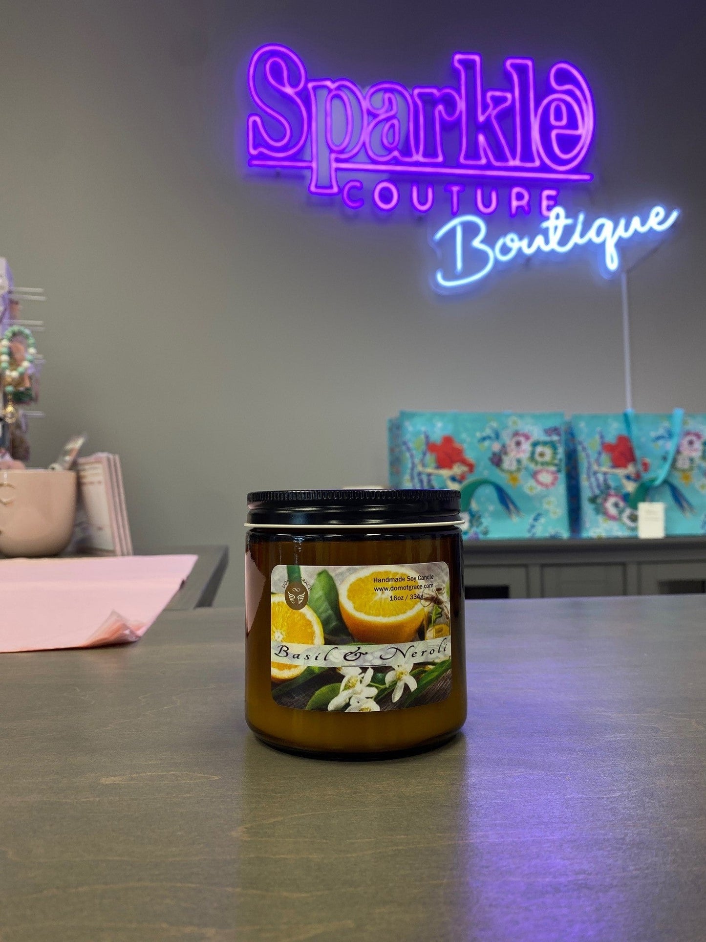 Basil & Neroli Soy Candle