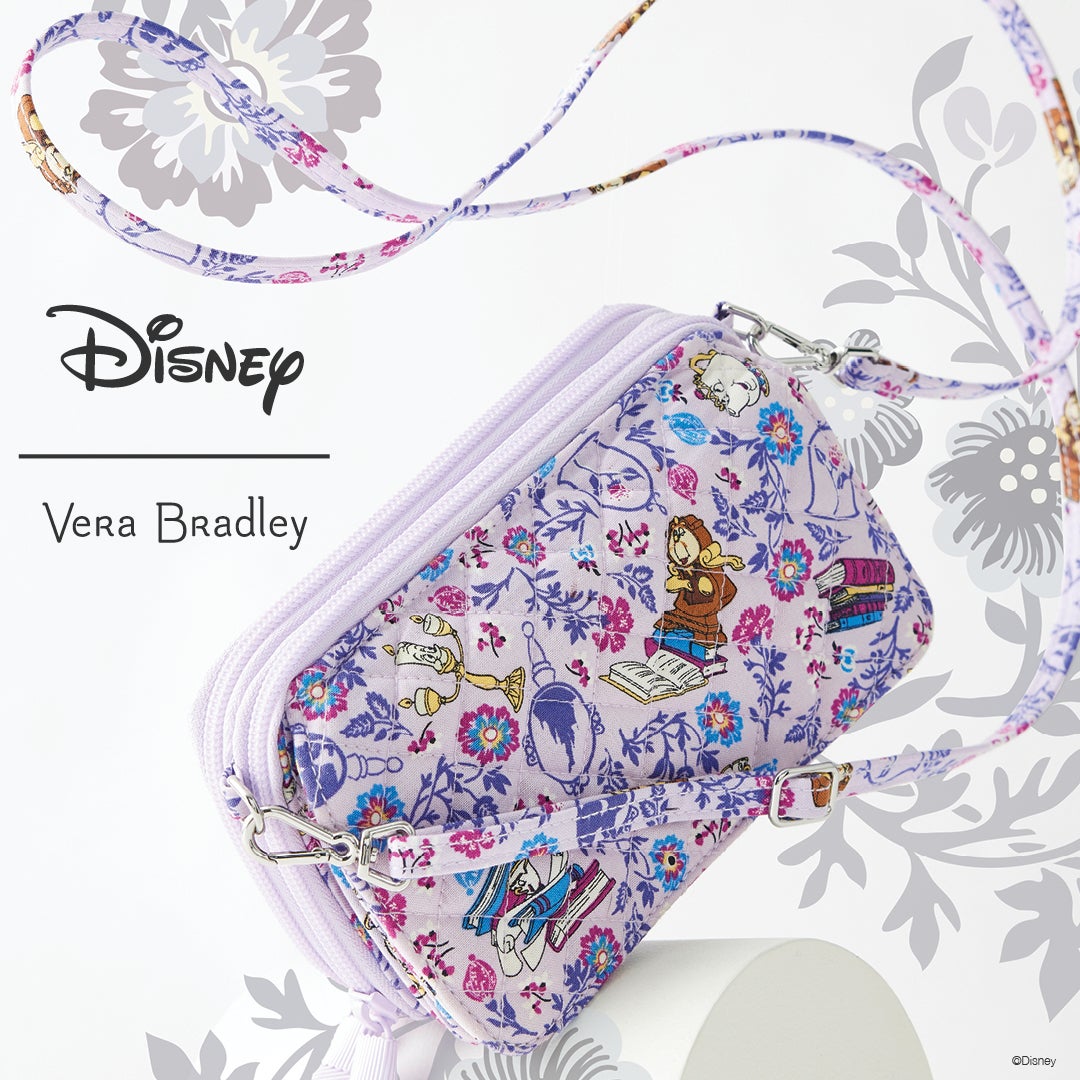Vera Bradley Disney RFID All In One Crossbody - Belle Petite Floral
