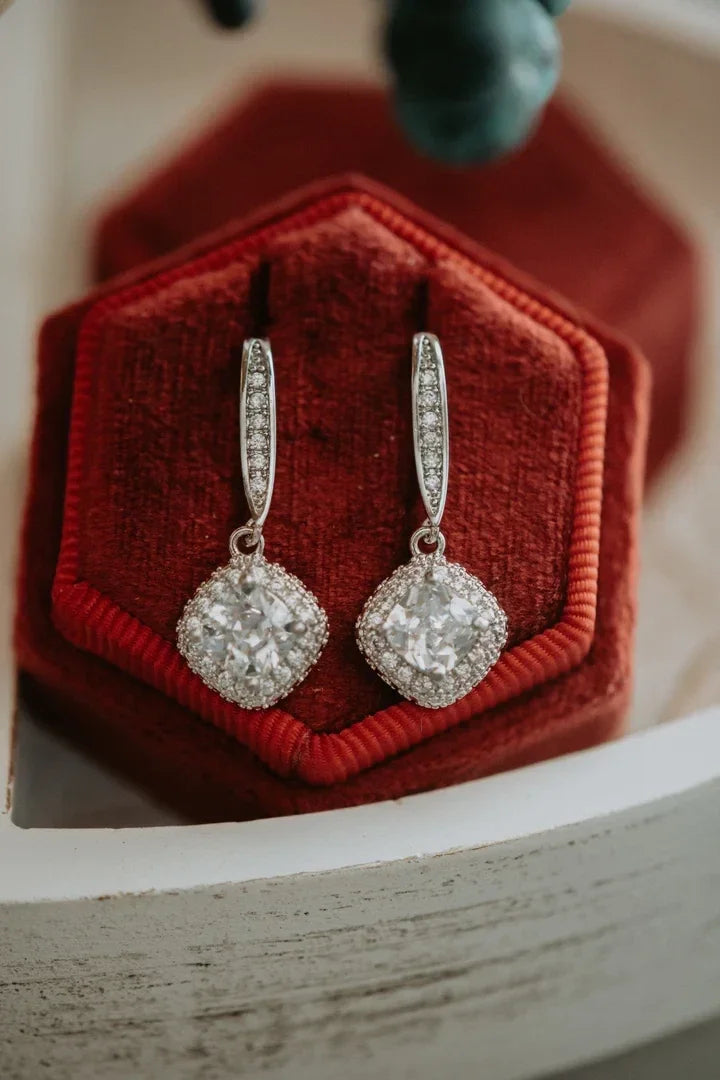 Marlow Rhombus Drop Hook Earrings