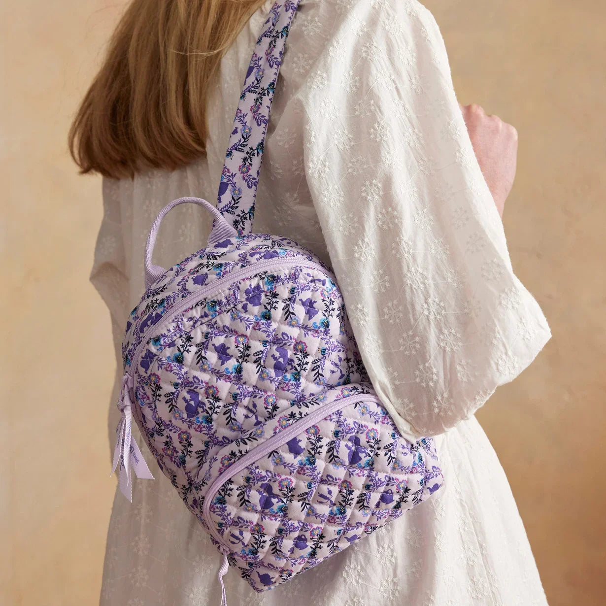 Vera Bradley Disney Mini Backpack - Belle Floral Cameos