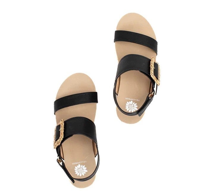 Yellow Box Shoes Bao Black Sandals