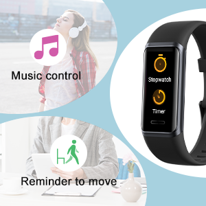 Fitness Tracker (Smart Watch) with Heart Rate/Blood Oxygen Monitor - iOS/Android/Bluetooth