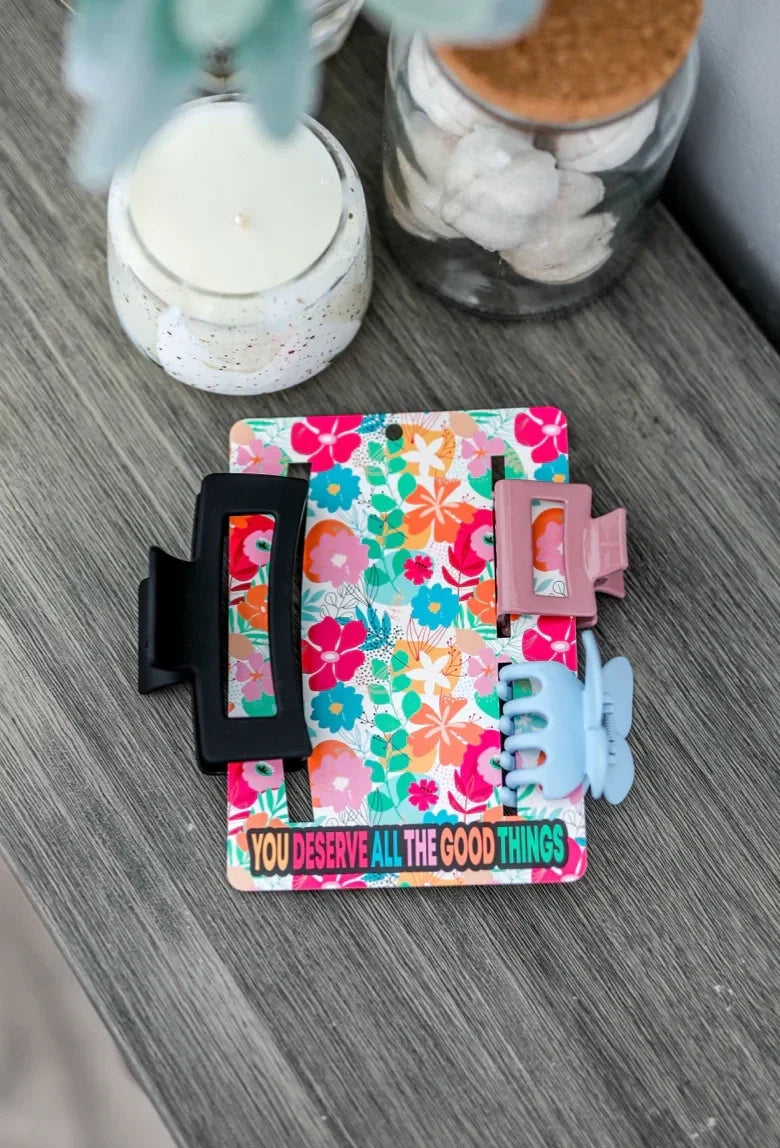 All the Good Things Claw Hair Clip Set
