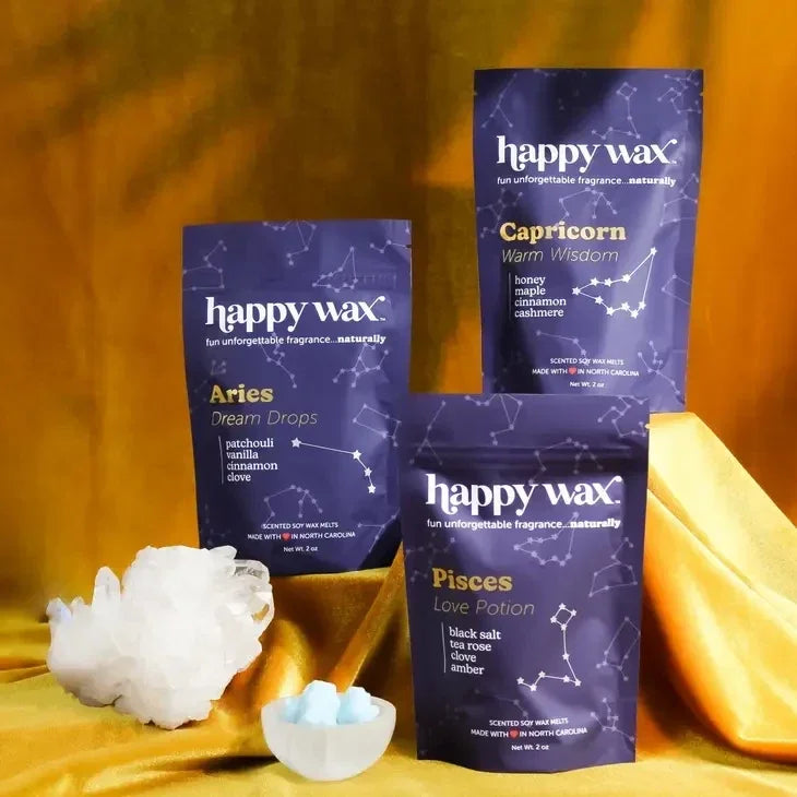 Happy Wax Zodiac Collection Pouches