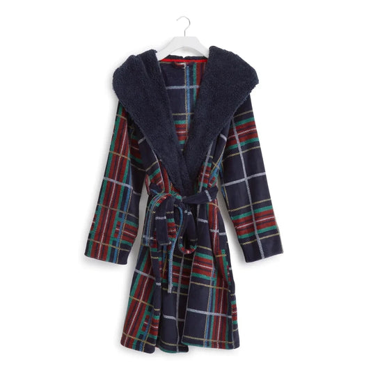 Cozy Life Robe - Tartan Plaid