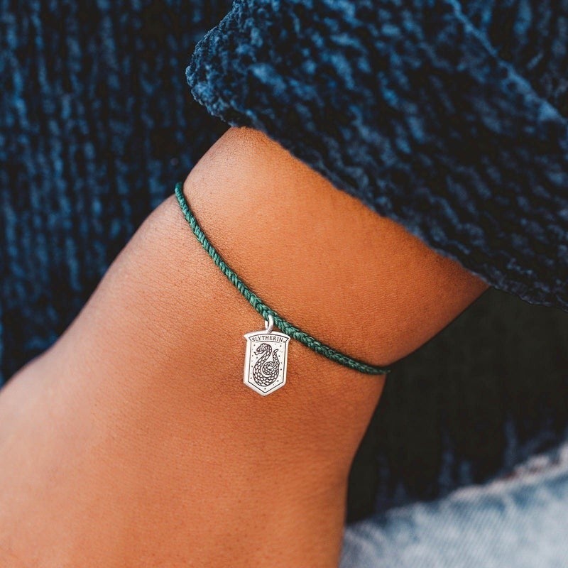 Pura Vida Harry Potter Slytherin Charm Bracelet