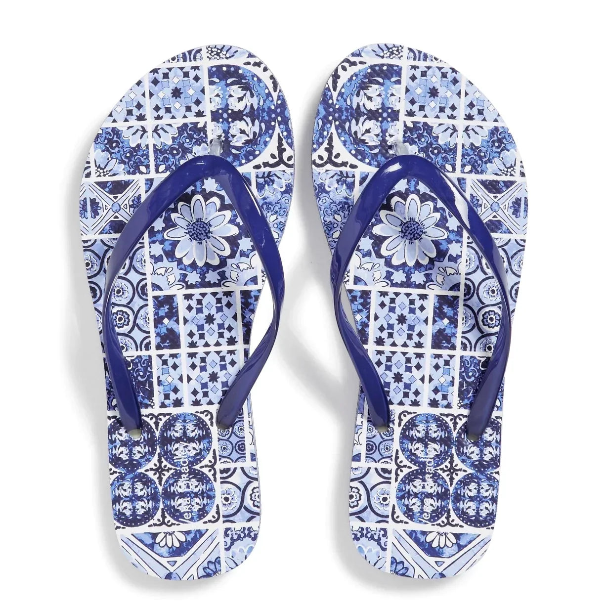 Flip Flops - Island Tile Blue