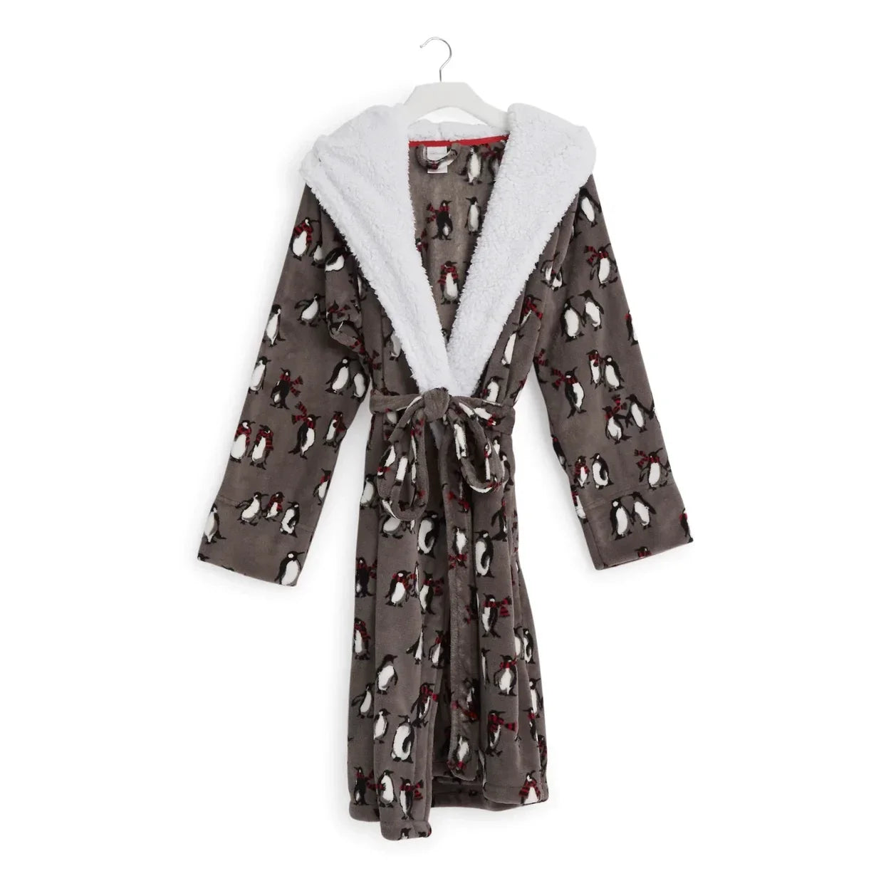 Cozy Life Robe - Penguins Galaxy Gray
