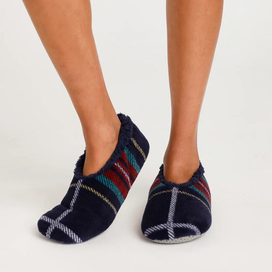Cozy Life Slippers - Tartan Plaid