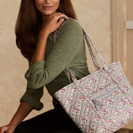 Vera Bradley Small Vera Tote Bag - Mon Amour Gray