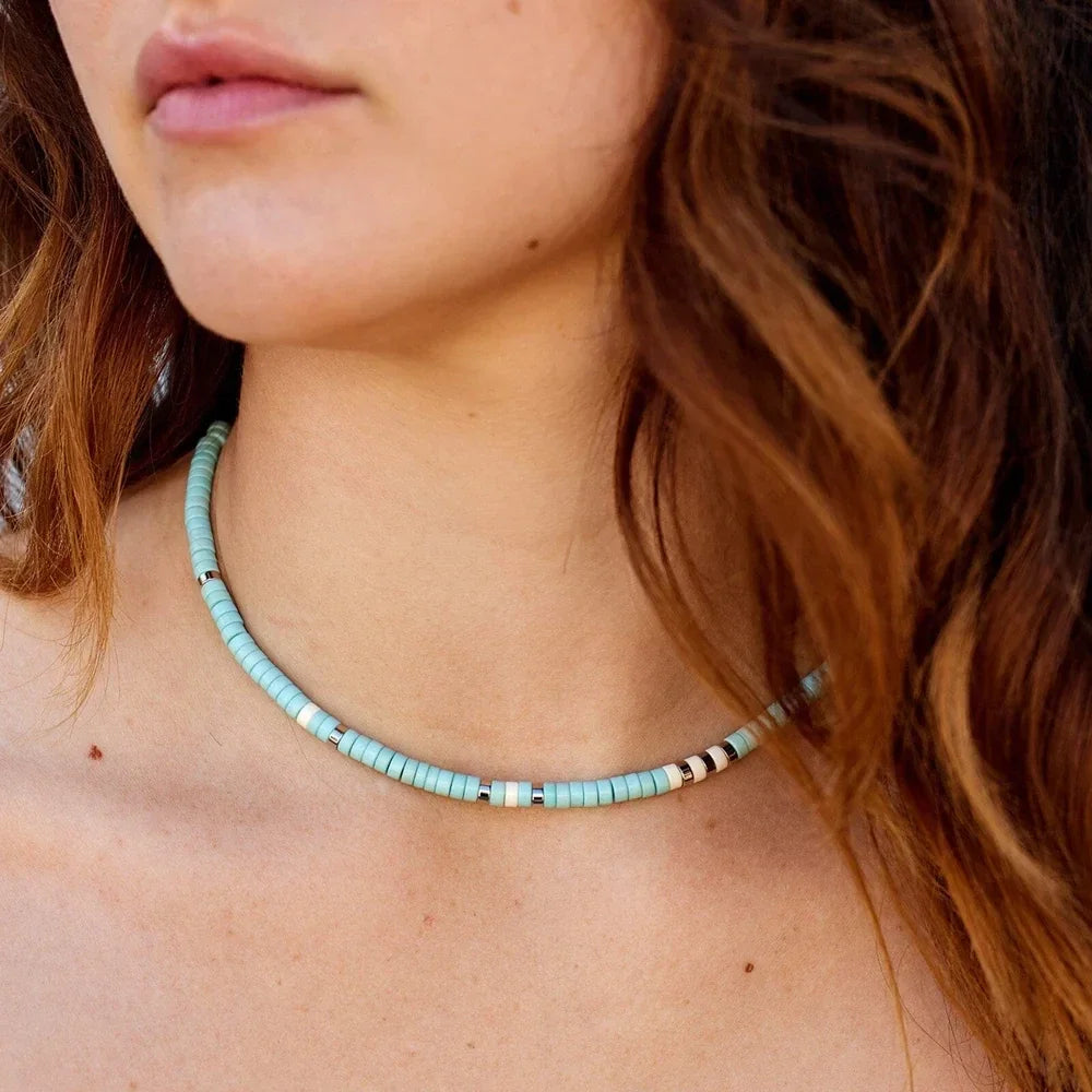 Pura Vida Sealife Necklace - Turquoise