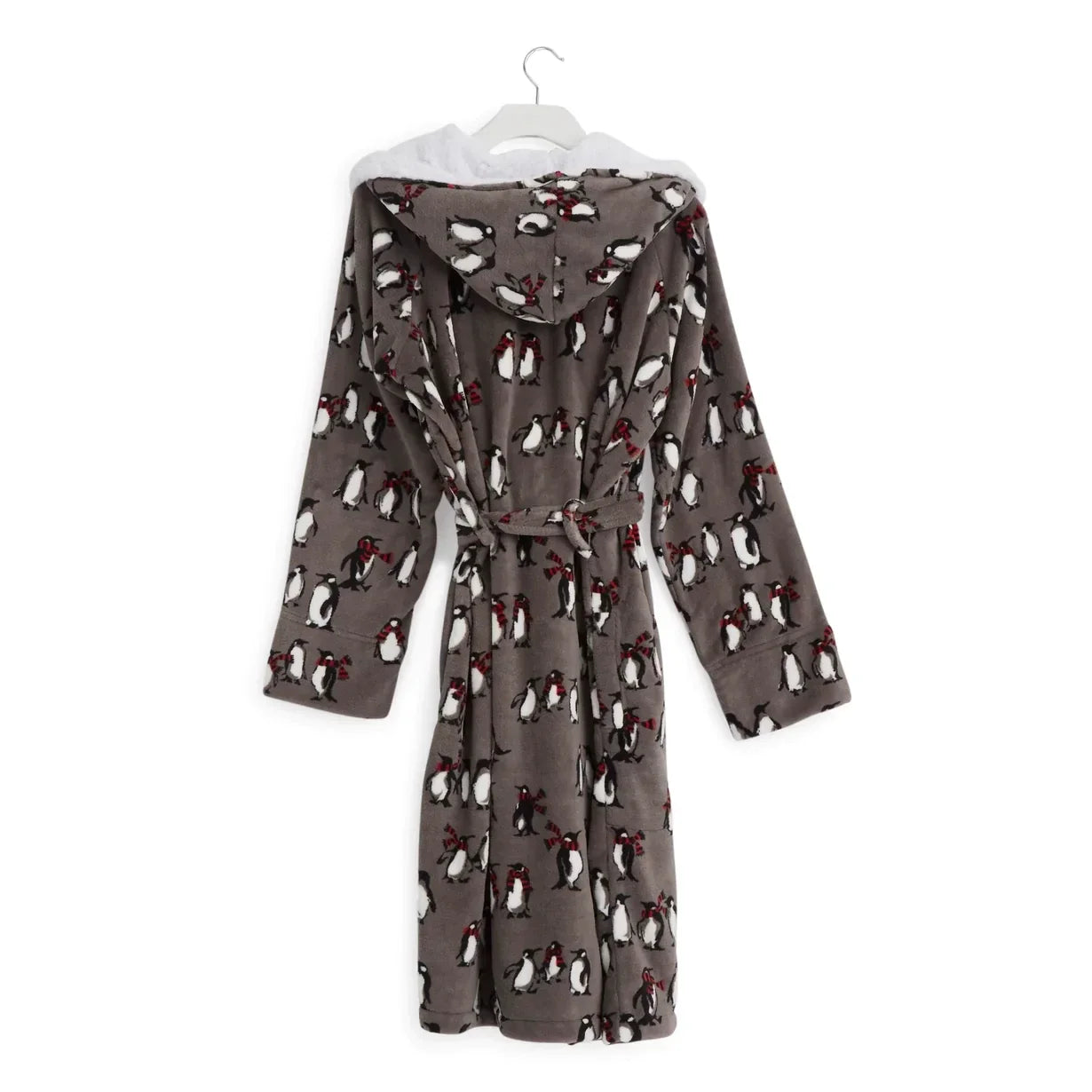 Cozy Life Robe - Penguins Galaxy Gray