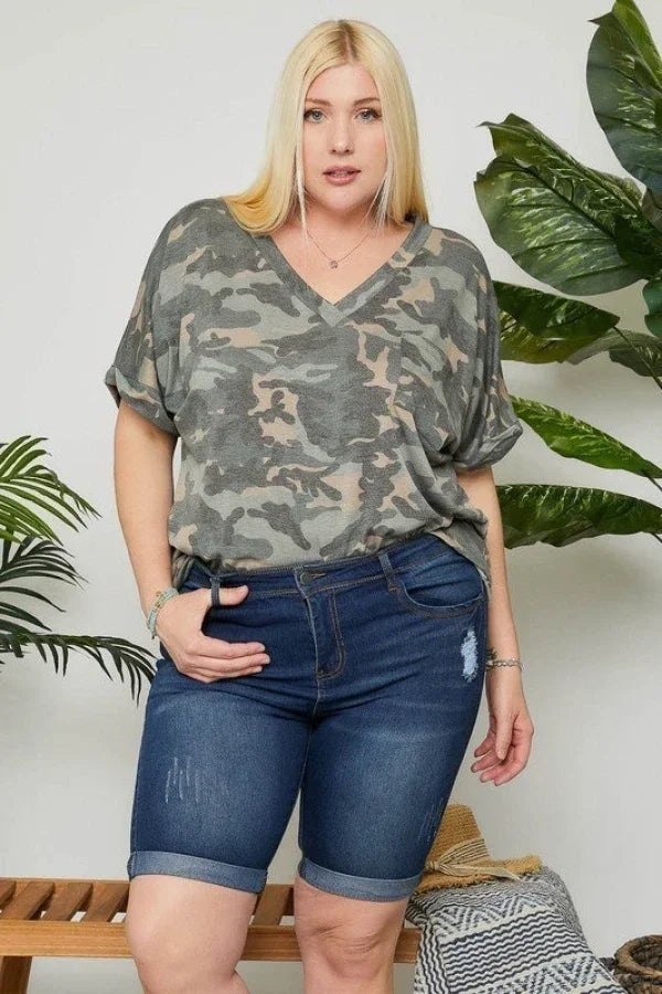 Denim Bermuda Shorts