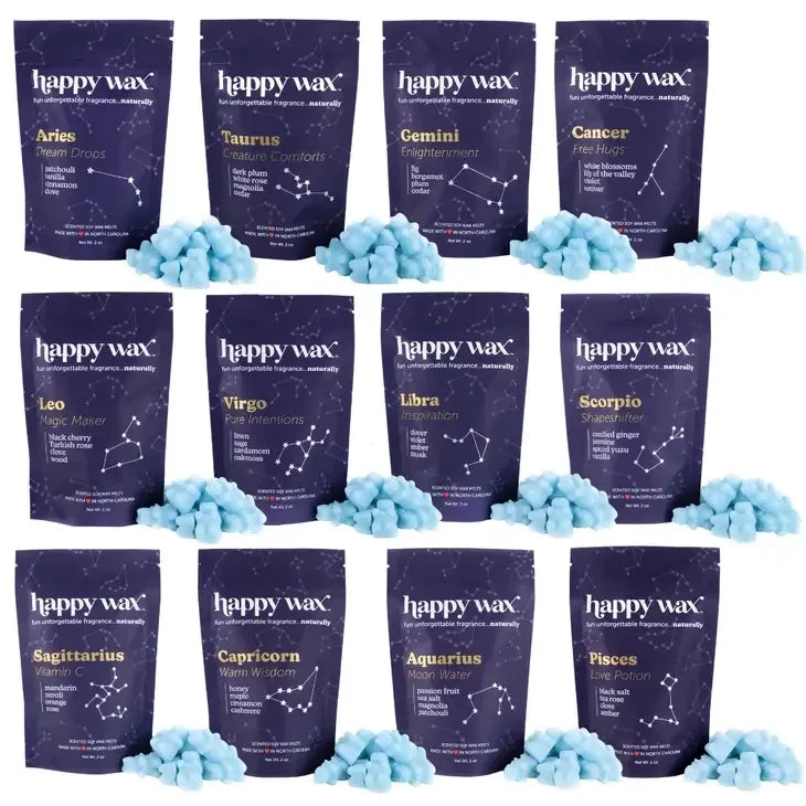 Happy Wax Zodiac Collection Pouches