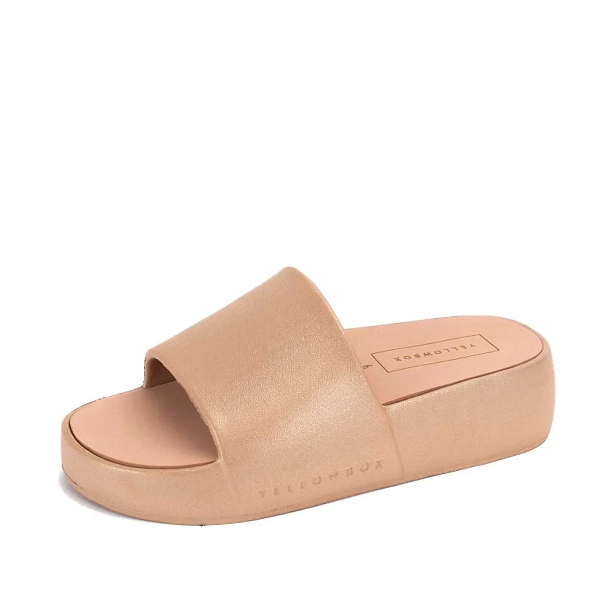 Yellow Box Torrey Flatform Sandal - Blush Shimmer